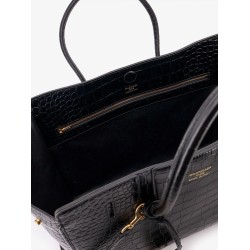 All Hampton Small leather shoulder bag with croco effect