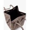 Origami Mini leather and denim-effect FF jacquard transformable mini-bag