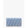 Wallet on chain baguette with shoulder strap with all-over ff motif