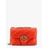 Matelassé leather shoulder bag with iconic love birds buckle