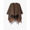 Wool and cashmere poncho