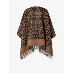 Wool and cashmere poncho