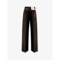 Flip denim trousers