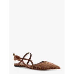 FF Jacquard Velvet Slingback Ballerinas