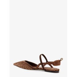 FF Jacquard Velvet Slingback Ballerinas