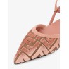FF Jacquard Velvet Slingback Ballerinas