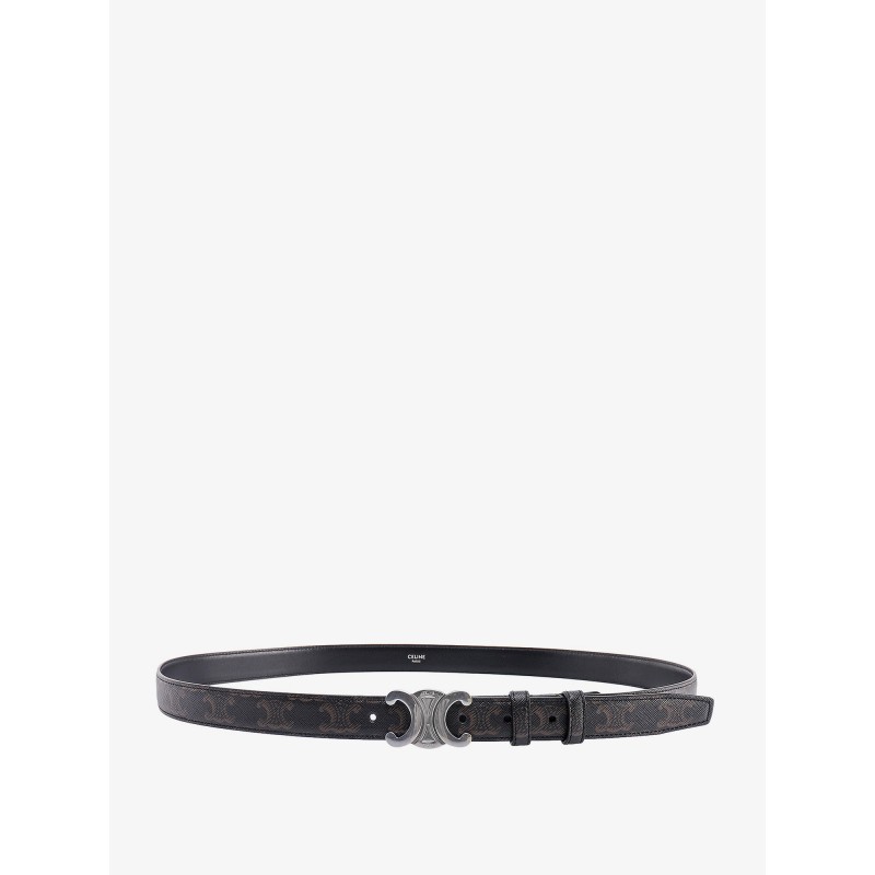 Coated Triomphe canvas belt