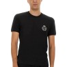 "BEE AND CROWN" EMBROIDERED T-SHIRT