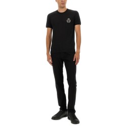 "BEE AND CROWN" EMBROIDERED T-SHIRT