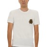 "BEE AND CROWN" EMBROIDERED T-SHIRT