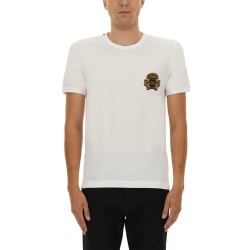 "BEE AND CROWN" EMBROIDERED T-SHIRT