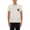 "BEE AND CROWN" EMBROIDERED T-SHIRT