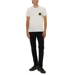 "BEE AND CROWN" EMBROIDERED T-SHIRT