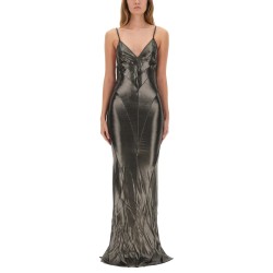 METALLIC LONG DRESS