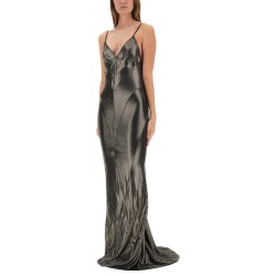 METALLIC LONG DRESS