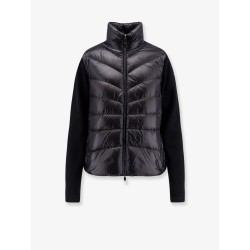 Down jacket with wool sleeves