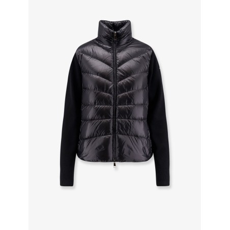Down jacket with wool sleeves