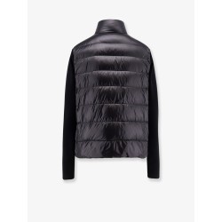 Down jacket with wool sleeves