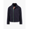 Cotton gabardine jacket with embossed logo
