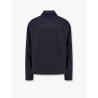 Cotton gabardine jacket with embossed logo