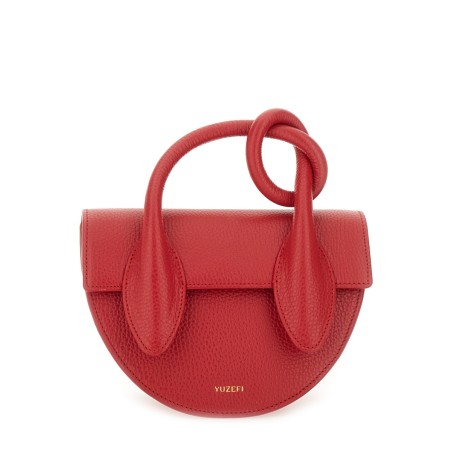 LEATHER "PRETZEL" BAG