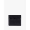 Leather card holder with stud detail