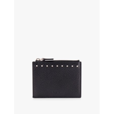 Valentino garavani rockstud leather card holder