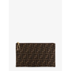 Medium Flat FF Jacquard fabric Pouch