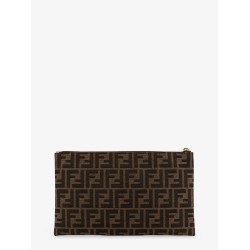 Medium Flat FF Jacquard fabric Pouch