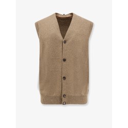 Cashmere sleeveless cardigan