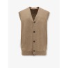 Cashmere sleeveless cardigan