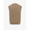 Cashmere sleeveless cardigan