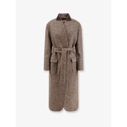 Wool blend padded coat
