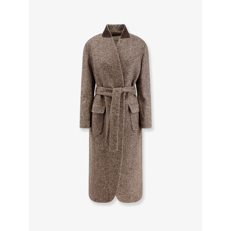 Wool blend padded coat