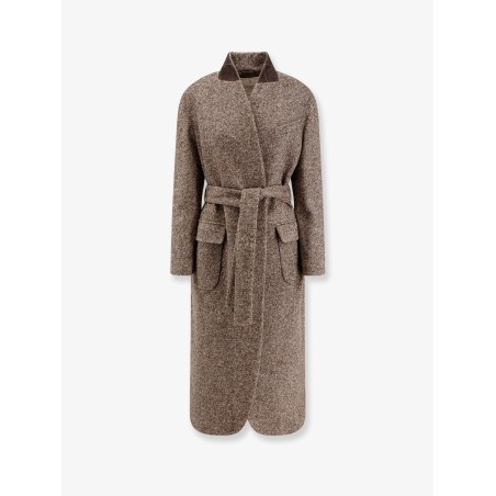 Wool blend padded coat