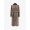 Wool blend padded coat