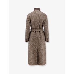 Wool blend padded coat