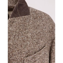 Wool blend padded coat