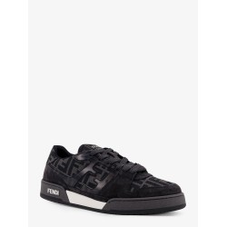 Fendi Match FF Jacquard and suede sneakers