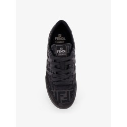 Fendi Match FF Jacquard and suede sneakers