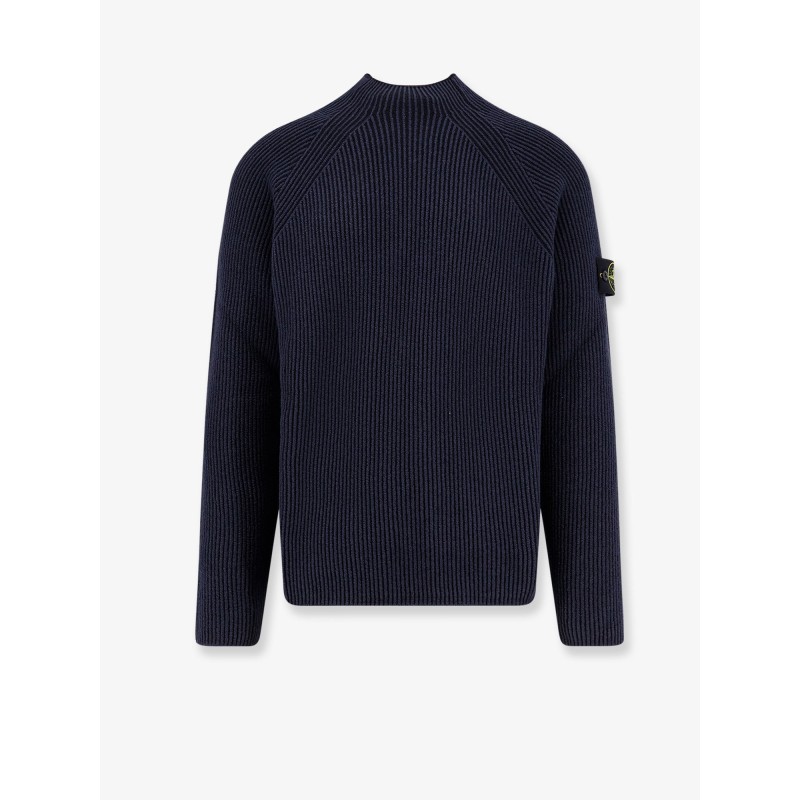 Cotton and virgin wool sweater
