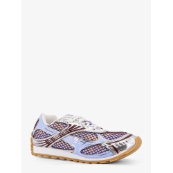 Orbit leather and mesh sneakers