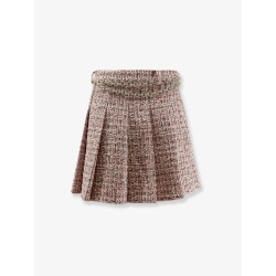 Bouclé miniskirt