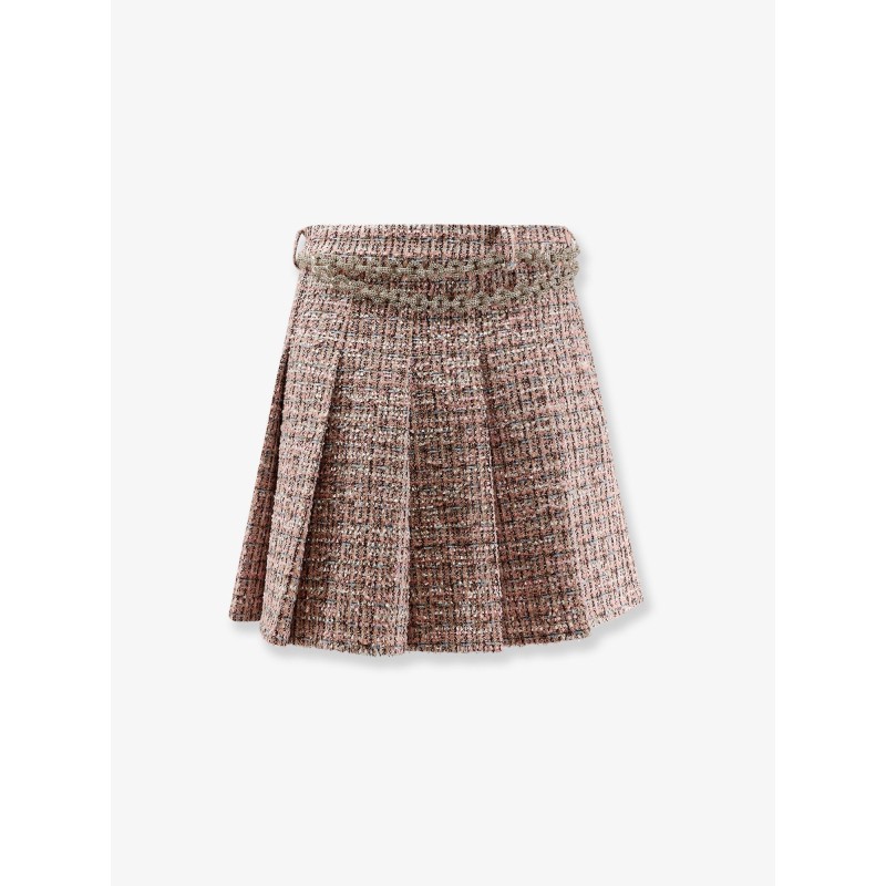 Bouclé miniskirt