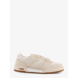 Fendi Match FF Jacquard and leather sneakers