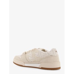 Fendi Match FF Jacquard and leather sneakers