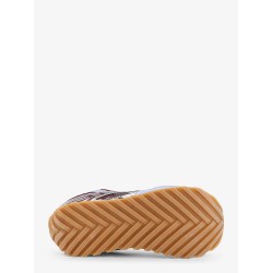 Orbit leather and mesh sneakers