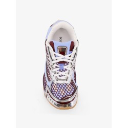Orbit leather and mesh sneakers