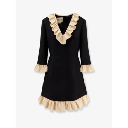 Wool and silk short dress