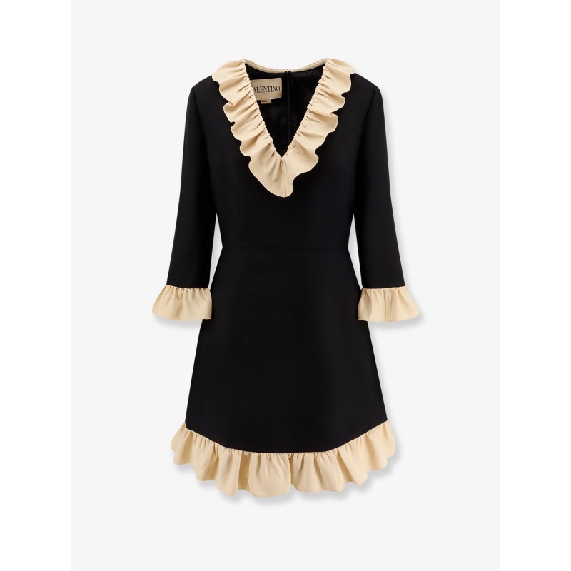 Wool and silk short dress